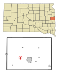 Brookings County South Dakota Incorporated and Unincorporated areas Volga Highlighted